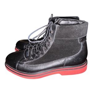 Marc Nolan Aiden Black & Red Boots 11